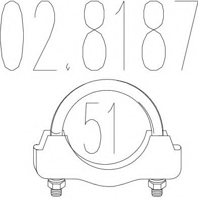 MTS 02.8187 Pipe Connector, exhaust system